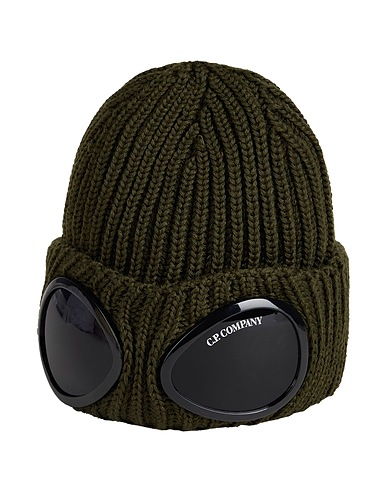 C.P. COMPANY UNDERSIXTEEN Hat Military green 100% Merino Wool