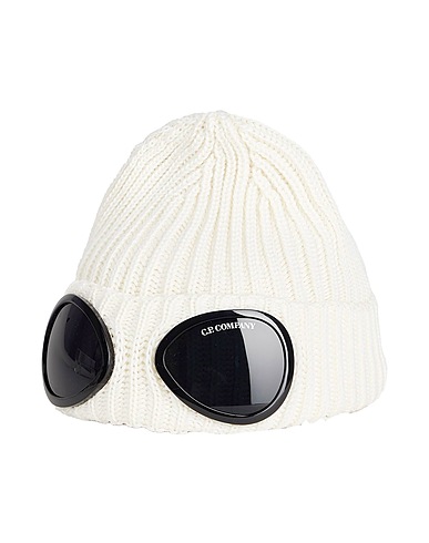 C.P. COMPANY UNDERSIXTEEN Hat Ivory 100% Merino Wool