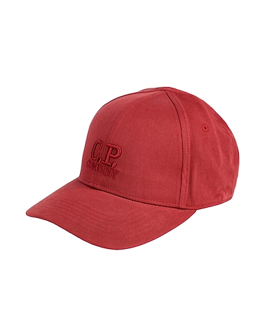 C.P. COMPANY Hat Brick red 100% Cotton