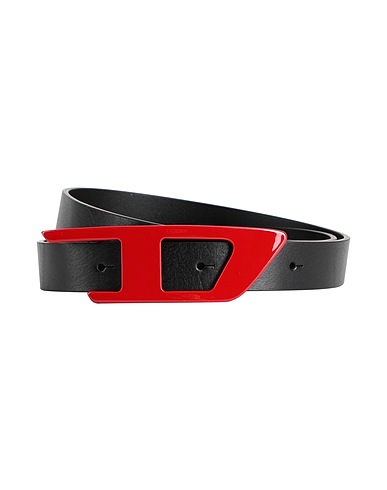 DIESEL Leather belt B-DLOGO II
 Black 100% Cow leather