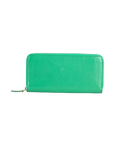 IL BISONTE Wallet Green Leather
