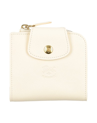 IL BISONTE Wallet Cream Leather