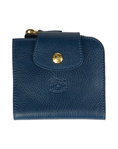 IL BISONTE Wallet Navy Leather
