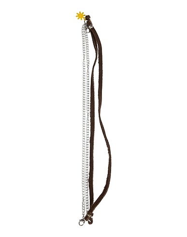 MANUEL RITZ Other accessory Dark brown Leather, Metal, Plastic