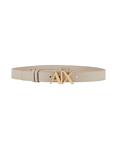 ARMANI EXCHANGE Regular belt Taupe 100% Viscose, Polyurethane