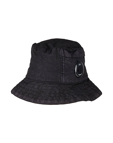 C.P. COMPANY Hat Black 100% Polyamide, Polyurethane resin