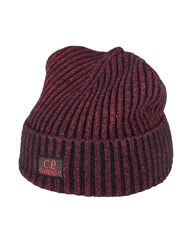 C.P. COMPANY Hat Red 58% Polyester, 34% Wool, 8% Polyamide
