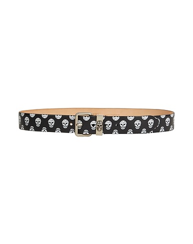 MCQUEEN Ledergürtel Schwarz Leder