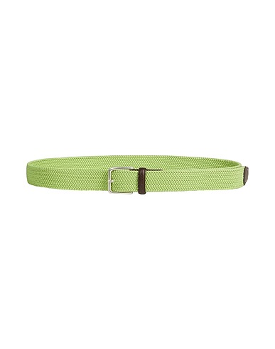 GANT Fabric belt Lime green 62% Viscose, 23% Cotton, 15% Elastane, Cow leather