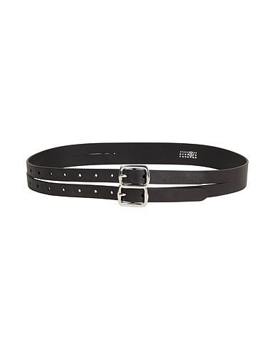 MM6 MAISON MARGIELA Regular belt Black 100% Cow leather