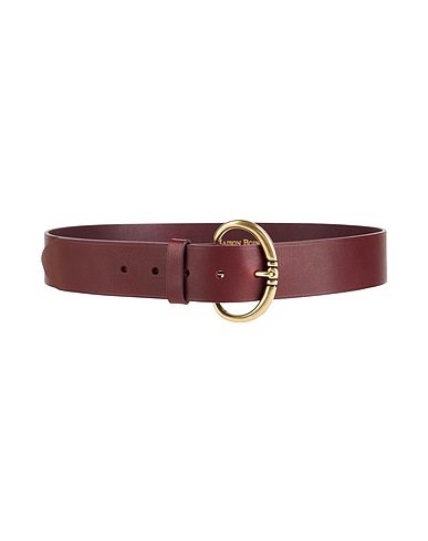 MAISON BOINET Belts Burgundy Cowhide