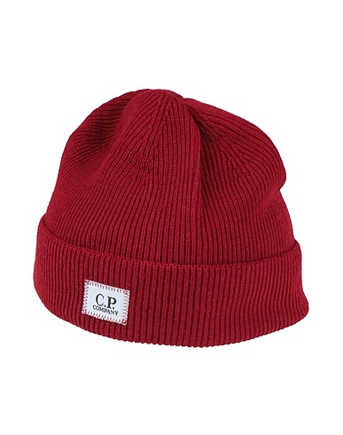C.P. COMPANY Hat Burgundy 55% Virgin Wool, 45% Polyester