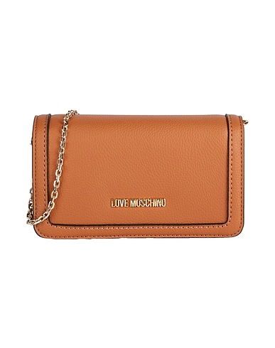 LOVE MOSCHINO Borsa a mano Cammello Poliuretano