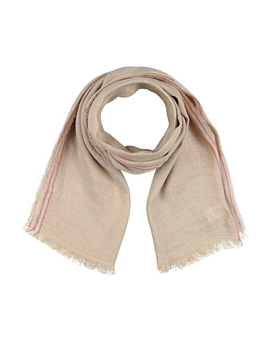 BRUNELLO CUCINELLI Scarves and foulards Beige 63% Linen, 37% Silk