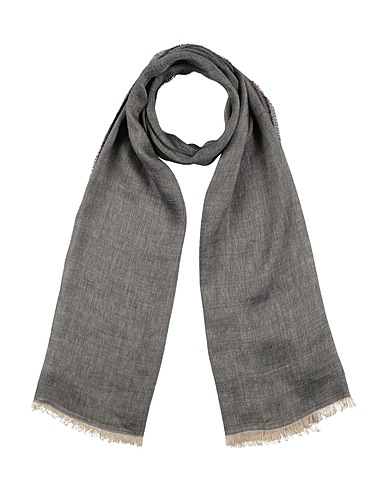 BRUNELLO CUCINELLI Sciarpe e foulard Blu notte 63% Lino, 37% Seta