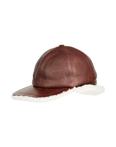 DIOR Hat Chocolate brown 100% Lambskin, Shearling