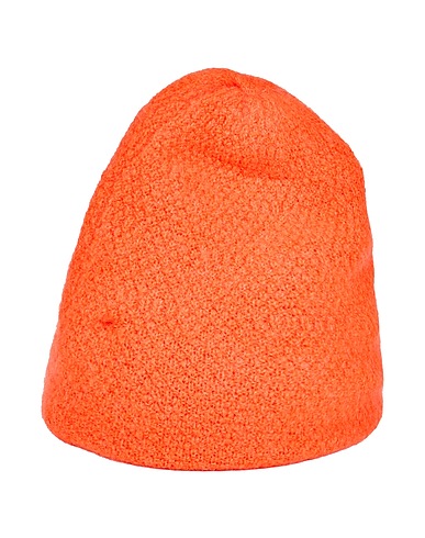 ALESSIA SANTI Hat DENIM Orange 40% Mohair wool, 31% Acrylic, 17% Polyamide, 10% Wool, 2% Elastane