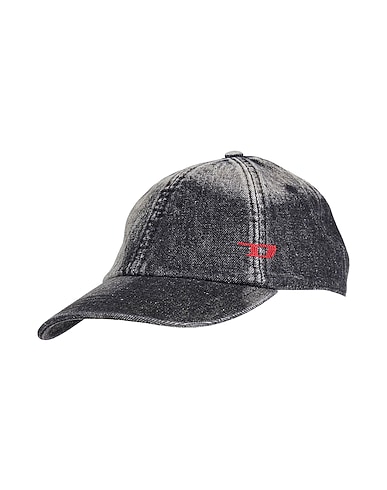 DIESEL Hat Black 100% Cotton