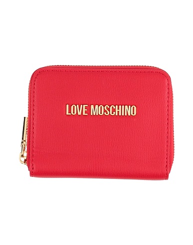 LOVE MOSCHINO Wallet Red 100% Polyurethane