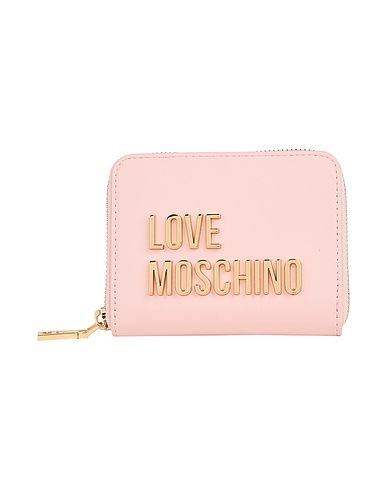 LOVE MOSCHINO Wallet Light pink 100% Polyurethane