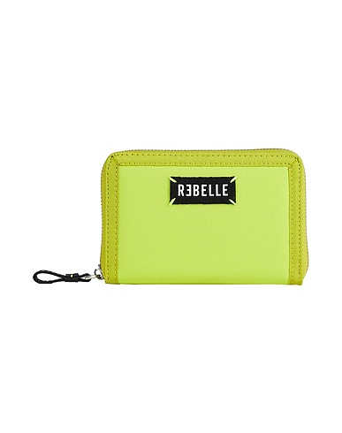 RƎBELLE Portefeuille Vert lime Fibres textiles