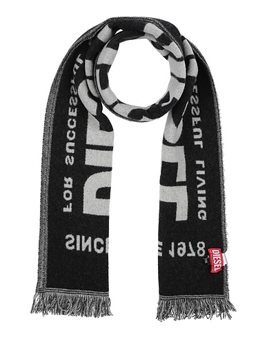DIESEL Scarves and foulards Light grey 80% Wool, 20% Nylon