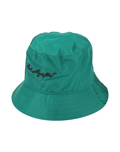 KARL LAGERFELD Hat Emerald green 100% Recycled polyester