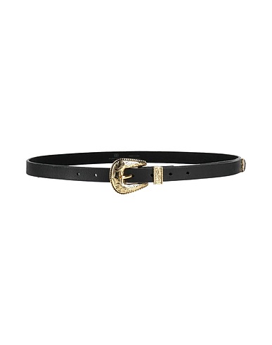 B-LOW THE BELT Thin belt Black Leather
