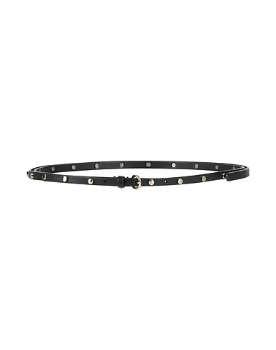 RED(V) Thin belt Black Leather