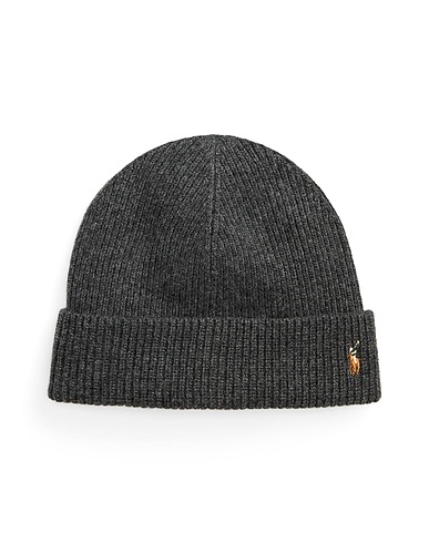POLO RALPH LAUREN Cappello Antracite 80% Lana, 20% Nylon riciclato