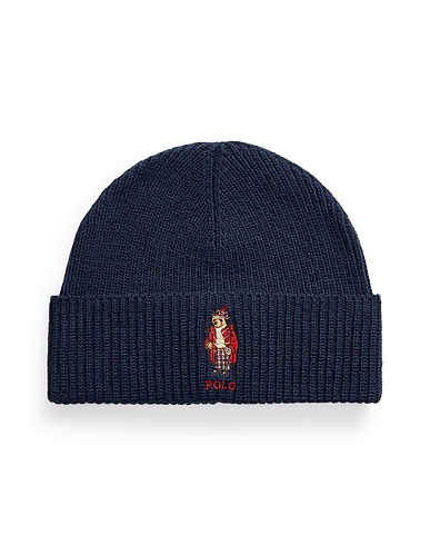 POLO RALPH LAUREN Hat Navy 40% Acrylic, 30% Recycled nylon, 30% Wool