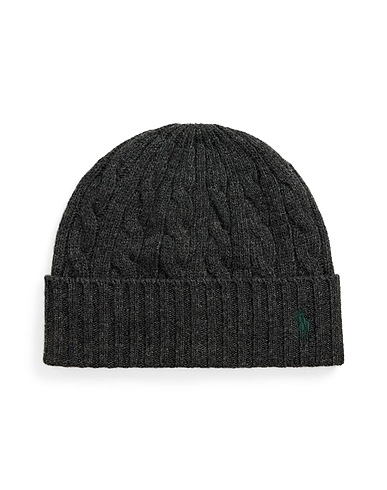 POLO RALPH LAUREN Hat Charcoal 80% Wool, 20% Recycled nylon