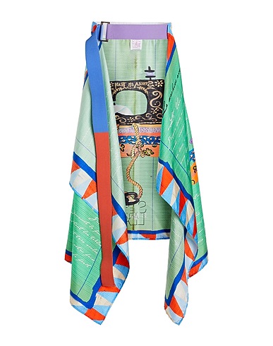 STELLA JEAN Belts Green 100% Silk