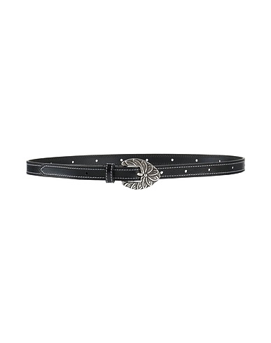 THE KOOPLES Schmaler Gürtel Schwarz Leder