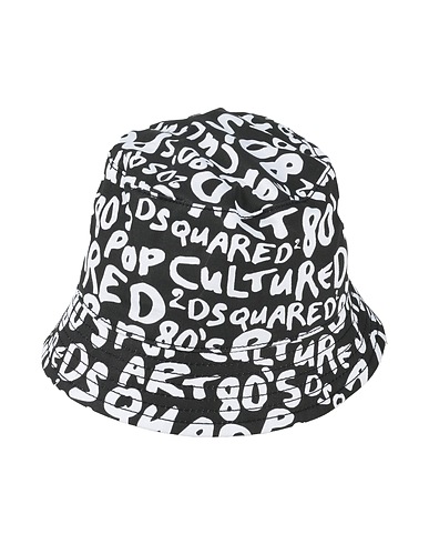 DSQUARED2 Hat Black 100% Cotton
