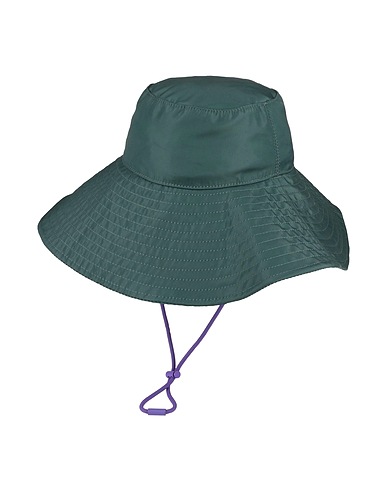GANNI Hat Dark green 100% Recycled polyester