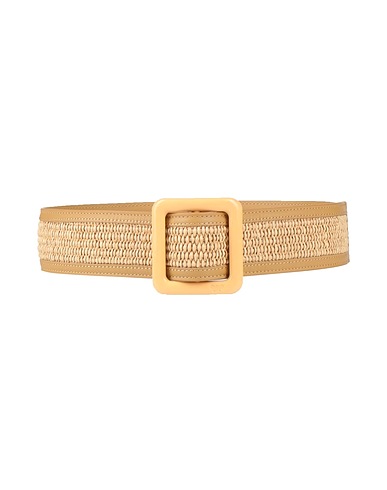 WEEKEND MAX MARA High-waist belt Camel 52% Cotton, 48% Polyamide, Cow leather