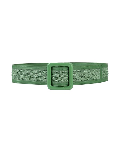 WEEKEND MAX MARA Cintura Alta Verde 52% Cotone, 48% Poliammide, Pelle di bovino