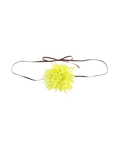 JUCCA Cintura Sottile Verde lime 100% Pelle, Acetato, Seta