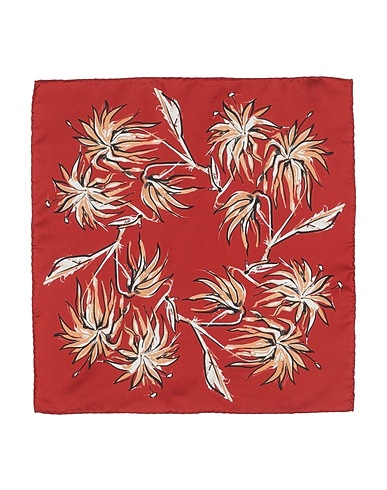 ZEGNA Scarves and foulards Rust 100% Silk
