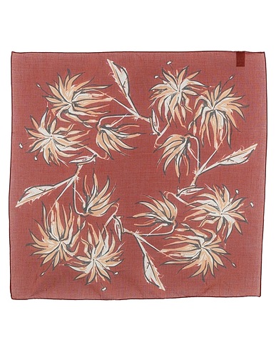 ZEGNA Scarves and foulards Brown 100% Silk