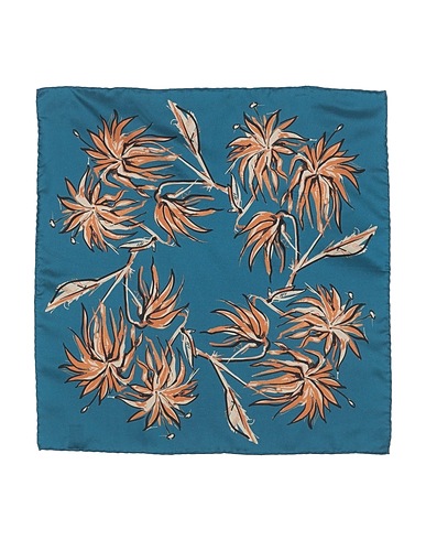 ZEGNA Scarves and foulards Deep teal 100% Silk