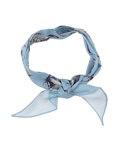 ZEGNA Scarves and foulards Light blue 100% Linen