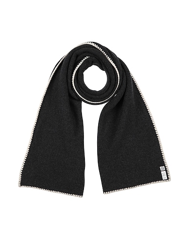 TOTEME Scarves and foulards Charcoal 88% Wool, 10% Cashmere, 2% Cotton