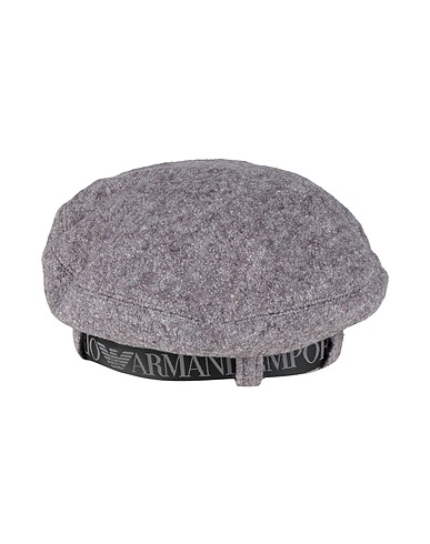 EMPORIO ARMANI Hat Grey 50% Wool, 50% Viscose, Polyester