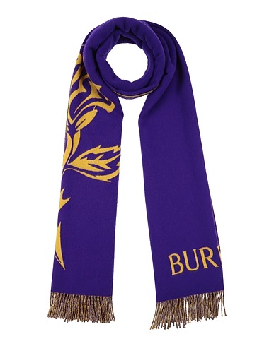 BURBERRY Scarves and foulards Purple 100% Cashmere