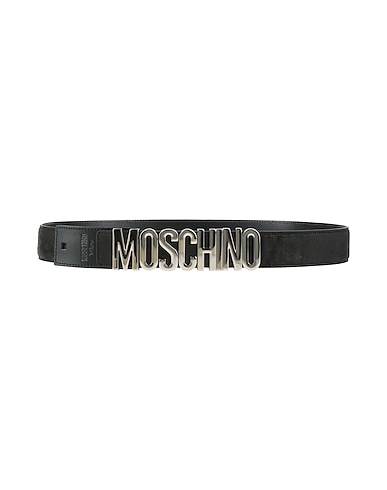 MOSCHINO レザーベルト ブラック 革（なめし加工）