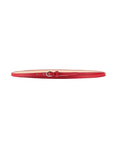 VAINCOURT Thin belt Red Leather