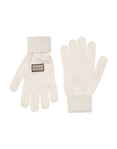 KARL LAGERFELD Gloves Off white 50% Nylon, 40% Viscose, 5% Wool, 5% Cashmere