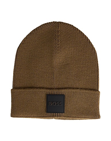 BOSS Hat Khaki 60% Virgin Wool, 40% Acrylic